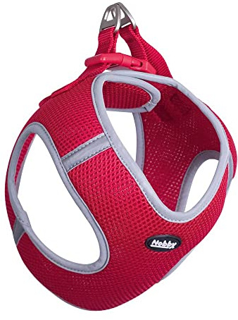 Nobby Mesh Geschirr Delight, rot, S: Brust: 35-40 cm, Bauch: 40-45 cm, 15 mm, 1 Stück