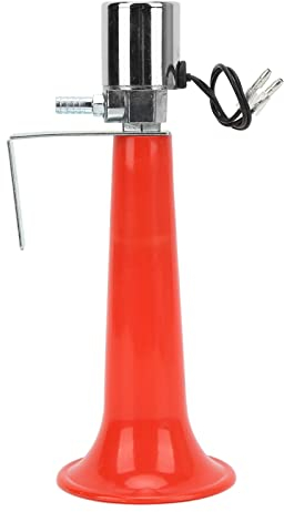 Tbest Universal Turkish Whistle Horn,12v 24v Air Horns for Trucks 180DB Red Horn Purpose 12V/24V Caravan Pressure Cars SUVs Motorcycles turkish whistle horn 12v