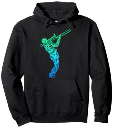 Posaune Posaunist Posaunenspieler Kinder Herren Pullover Hoodie