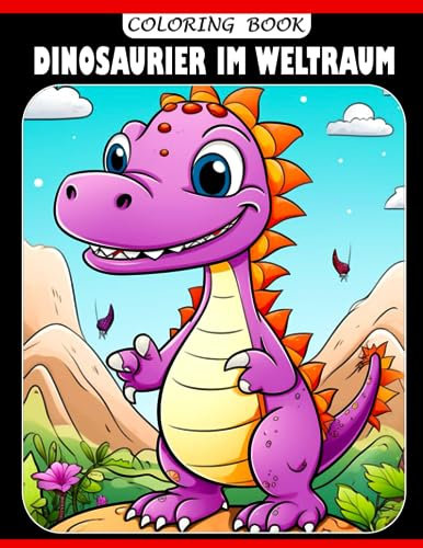 Dinosaurier im Weltraum Malbuch: Kawaii Ausmalbilder für Kinder und Erwachsene | Entspannung und Stressabbau | Perfekte Geschenke für besondere Anlässe