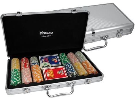 valigetta 300 chips valori medi