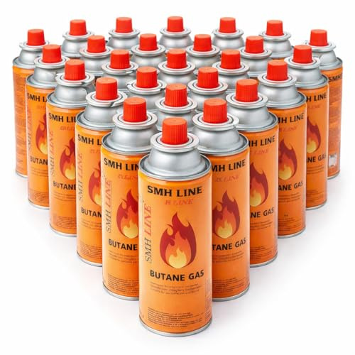 SMH LINE® 16 x butan gaspatron 227 g gaspatroner MSF-1A bunsbrännare campingkök, gasspis, gasvärme, lödbrännare