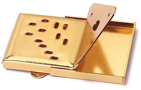 WHAMVOX Metal Mandolin Tailpiece Doré Avec Vis Pour Améliorer Durabilité Des Instruments