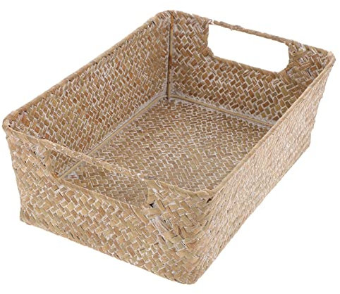 OKUMEYR Cesta de Pan Retro de Mimbre para Almacenamiento Multifunción