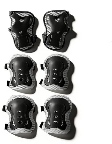 Floatdream Conjunto protección Patines, Protectores muñeca Patines, Rodilleras Patines línea, Coderas, para Patinaje sobre Ruedas, Patinaje, monopatines, patinetes y Ciclismo.