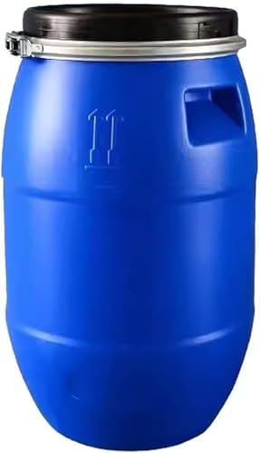 JIESOO Plastic Water Container Food Grade Water Storage Bucket Water Container 30L/50L/ 60L /100L /120L/160L/200L Water Storage Container Large Capacity Outdoor Water Tank(100L)