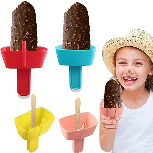 Grillix Lot de 4 moules à glaçons, sans BPA, de qualité alimentaire, anti-goutte, réutilisables, pour adultes, enfants et nouveau-nés, idéal pour les fêtes d'été