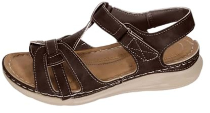 Generisch Orthopaedic Sandals Women's Trekking Sandals Women's Hiking Sandals Summer Shoes Trekking Sandals Roman Sandals Wedge Sandals Strap Sandals Comfortable Lightweight Width H Beach Shoes