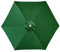 LUSCHEER Replacement Parasol Canopy Waterproof, Parasol Replacement Canopy Cover Patio Umbrella Cloth for 2.5m 6 Ribs Diameter Large Patio Umbrella Weatherproof UV-Anti, Green