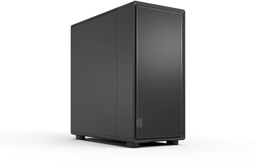 Fractal Design Epoch XL Black Solid - High Airflow PC Gaming Case - Mesh Front Panel - Three Momentum 14 Fans Included - Spacious Interior - ATX/mATX/ITX and Reverse Connector Motherboard Support