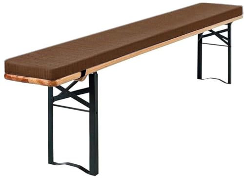 ELYSYSRL Beer Bench Cushions 220 x 25 120 x 40 130 x 40 160 x 40 180x40 Garden Padded Beer Seat Pad Rectangle Cushion for Outdoor Porch Swing Long Chair(Coffee,150x40x3cm)