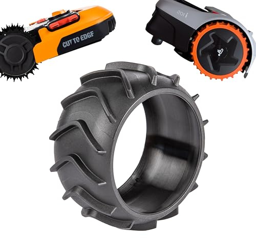 ROBO CLAWS 2x Radschutz für Mähroboter XL - Traktionsverbesserung Überzug für Worx Landroid, Mähroboter Zubehör für Modelle S300 M500 M700 L800 L1000 (Plus), Radvergrößerung auf 90 cm (2)