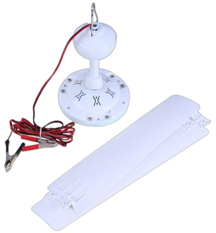 Wdbild Ventilador USB, Ventilador de techo colgante de 12 V CC, 3 hojas, para tienda de campaña o para exteriores, de 35/41 pulgadas.