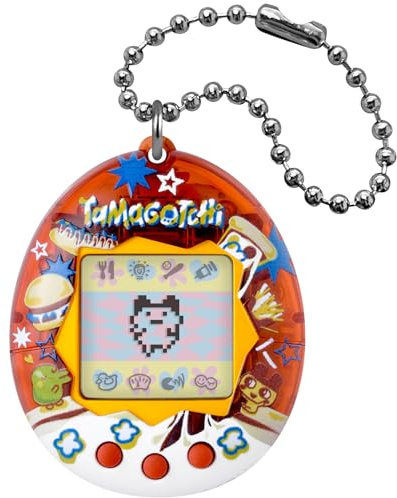 BANDAI - Tamagotchi Original Yummy Virtual Pet, Multicolor 46174, elektronisk leksak för åldrarna 8+ Ditt favorit elektroniska husdjur med nya mönster att samla!