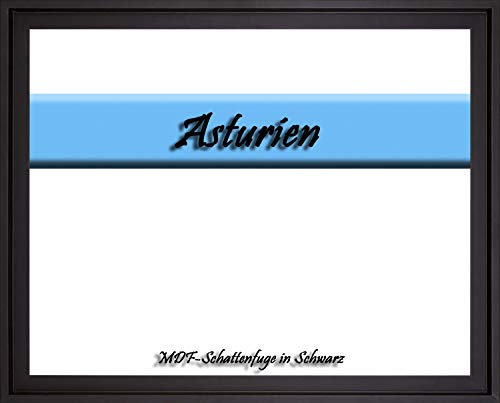 MDF-Leerrahmen ASTURIEN speziell für Leinwandbilder BZW. Keilrahmenbilder im Format 46 x 76 cm. Schattenfugenrahmen in der Farbe: Schwarz. 10 Farben zur Auswahl
