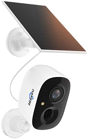 Hiseeu Wireless Security Camera outdoor with Rechargeable Battery,1080P CCTV WiFi Home Surveillance Camera with 2-Way Audio,Night Vision,Remote View,Motion Detection,Cloud Service and SD Card Storage