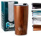 No + Plastic Waste Vaso Termico Grande 600ml- mantiene frío y calor. Triple Capa.Taza Termica cafe para Llevar - Vaso Termico Cafe - Taza Termica acero inoxidable. + LLavero pajita acero