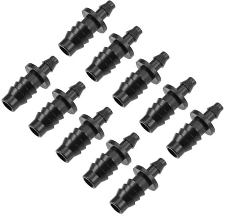QUARKZMAN Ardiglione Goccia Tubo Connettore 4mm e 8mm Diametro Interno Tubo Montaggio Dritto per Giardino Agricolo Irrigazione Impianti Plastica 40pz