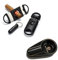 HomeDejavu 3 piezas cortapuros,Herramienta para Cortar Puros,Doble Hoja Cigar Cutter,Cortador de Puros de Acero Inoxidable,Cortapuros para la mayoría de los puros con cenicero para puros