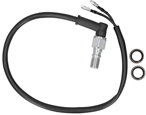 Stahl-Hydraulikdruck-Bremslichtschalter, Universal-Motorrad-Hinterrad-Hydraulikbremsdruck-Lichtschalter M10x1,25 Bolzenabstand für Einleitungs-Hydraulikbremszubehör(Without Plug)