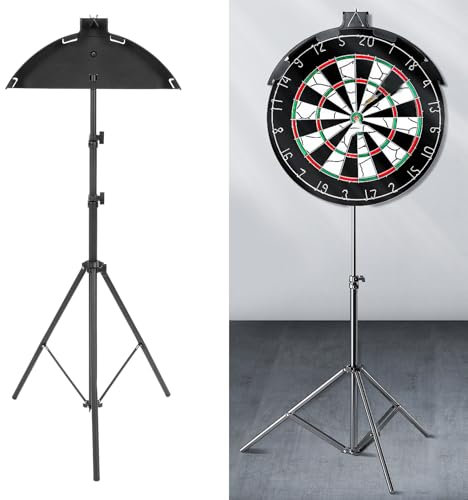 Dartboard-Ständer, Faltbarer, Robuster, Einfach zu Montierender Dartboard-Ständer aus Stahl, Tragbares, Stabiles Stativ für Kamera mit Freistehendem Design