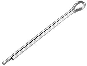 Splint-Befestigungsclips, R-Clips, Splinte, geteilte Splinte, Gabelkopfstifte, 120 Stück, geteilte Splinte, 1 mm x 16 mm, 304 Edelstahl, 2 Zinken, silberfarben, for sichere Gabelkopfstifte, Kronenmutt