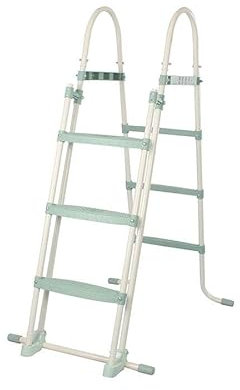 Escaleras de Piscina plástico Grises 107 cm