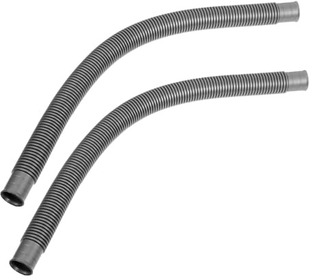 AUTSUPPL 2pcs Flexible Drain Pipe Overflow Connector for Kitchen Bathroom Sink Corrugated Plastic Waste Pipe with Threaded Design Compatible with Plumbing Installation