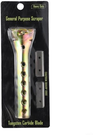 Raschietto ergonomico con lama in carburo per una rimozione efficiente di vernice, colla, vernice e ruggine, adatto per varie superfici (1 set)