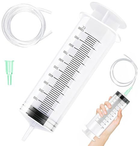 Höstspruta med slang, 1000 ml oljespruta bil | Oljesugpump återanvändbar handpump oljespruta för bil bromsvätska växellådsoljor kylmedel motor