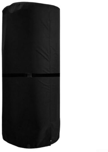 Housse de protection pour champignon chauffant, robuste, résistant aux intempéries, indéchirable, respirant, tissu Oxford noir, protection contre la pluie et le soleil, 50 x 120 cm (420D)