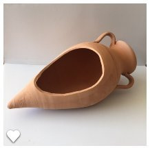le terrecotte di cassiano fabio Amphore mit geschnitzter Spitze, 50 cm, Terrakotta