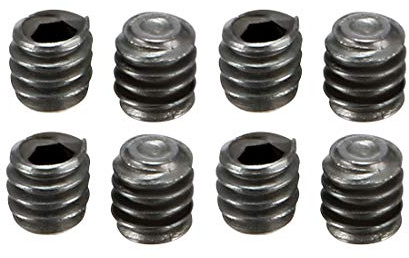 sourcing map 8Pcs Metall Schwarz M2x2mm Innensechskant Madenschraube RC Modell Autoersatzteil DE