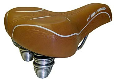 Selle Montegrappa Cykelsadel komfort stadssadel 1700 P Quadro Italy färg: ljusbrun