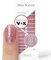 Original Miss Sophie Nagelfolien Make a Wish I 24 ultra-dünne Nagellack-Streifen mit rosa-rotem Glitzer Muster