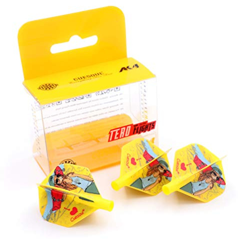CUESOUL TERO AK4 Dart Flights Forma estándar con un patrón Atractivo, Juego de 3 Piezas