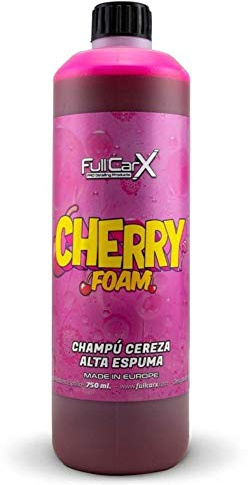 FullCarX - Cherry Foam Champú Cereza Activo Super Brillo FullCarX by Full Dip Agradable Aroma de Cereza 750 ml