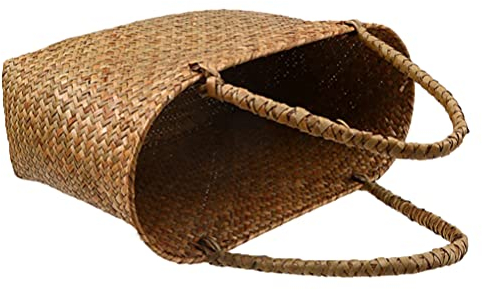 Weaved Basket Woven Flower Baskets Woven s Wicker Storage for Home Shopping Flower Plant Kitchen Storage Color 1 Weaved s