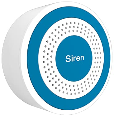 Sirène stroboscopique sans Fil LWOHSI pour système de sécurité Domestique, Alarme de sirène dôme stroboscopique pour système d'alarme (LW106 LW108)