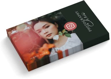 Visitenkarten personalisiert | mit Foto | Design Photography | 1-seitig | Querformat | Menge + Papier zur Auswahl | selbst gestalten | hochwertiger Druck | 350 g Qualitätsdruck (1000 Stück)