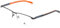 adidas Sport Rectangular Men's Glasses - Sport Style - Includes Case