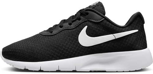 Nike Jungen Tanjun Go (Gs) Sneaker, Black White White, 38.5 EU
