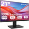 KOORUI PC Monitor 27 Zoll, Gaming Bildschirm 100Hz Full HD(1920 x 1080) mit integrierten Lautsprechern, HDMI, IPS Display, Neigungsverstellbar, Augenpflege, VESA-Wandmontage