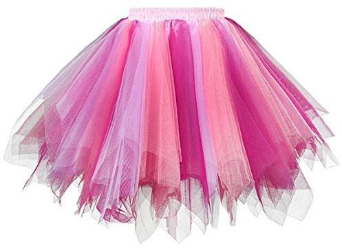Dressever Damen 50er Rockabilly Petticoat Retro Tüllrock | Ballet Cosplay Prom Abendkleider Anlass;Tanz Tüllrock;Halloween Tüll-Rock;Karnevalskostüm