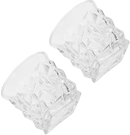 Garneck Lot De 2 Verres Carrés À Whisky Grands Verres À Boire Verre Idéal
