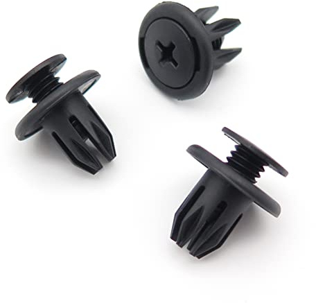 VVO Fasteners- Black Plastic Side Skirt, Sill Moulding Cover Trim Clips for Mini Mini, (Pack of 10)