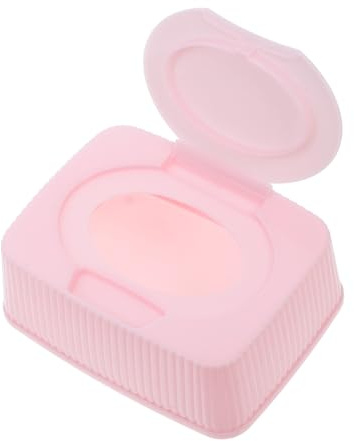 RORPOIR Feuchttücherbox aus Pp mit Klappbarem Deckel Wiederbefüllbarer Behälter für Babyfeuchttücher Rechteckiges Design Tragbar und Staubdicht für Kinderzimmer und Badezimmer