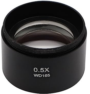 Mikroskop WD30 WD165 0,5 x 0,7 x 1,0 x 2,0 x Hilfsobjektive Barlow-Linse for Zoom-Stereo-Videomikroskop, trinokulares Mikroskop(WD 0.5X)