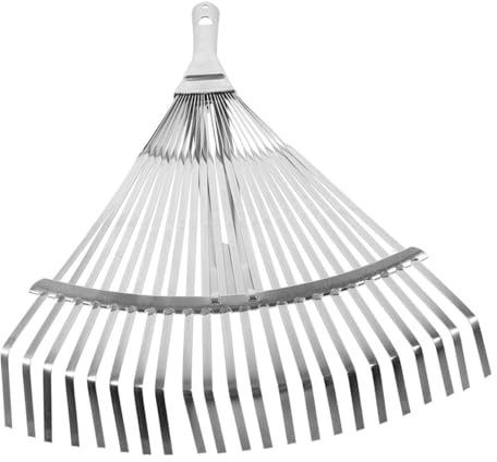 Milisten 2st Grasrechen Rasenrechen Mulchrechen Garten Rakes Kopf Laubrechenkopf Tauschen Laubgreifer Für Den Garten Rasenkantenschneider Strauch Rasen Rechen Silver Rostfreier Stahl