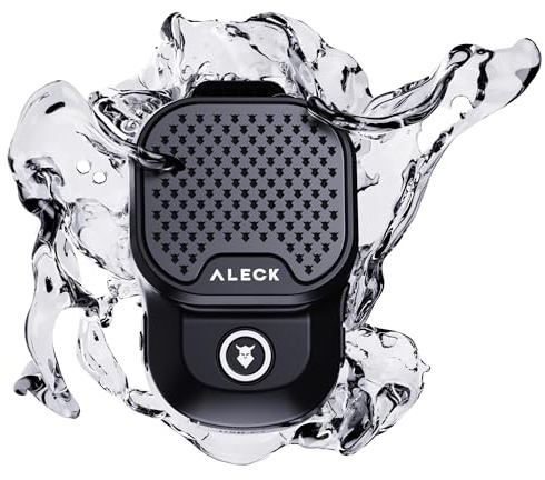 ALECK Rox Wearable Bluetooth Speaker, Clip-On Portable Wireless Speaker with 32H Playtime, IPX7 Waterproof, Built-in Mic for Calls, Stereo Pairing, Mini Outdoor Adventure Speaker, Camping & Hiking.